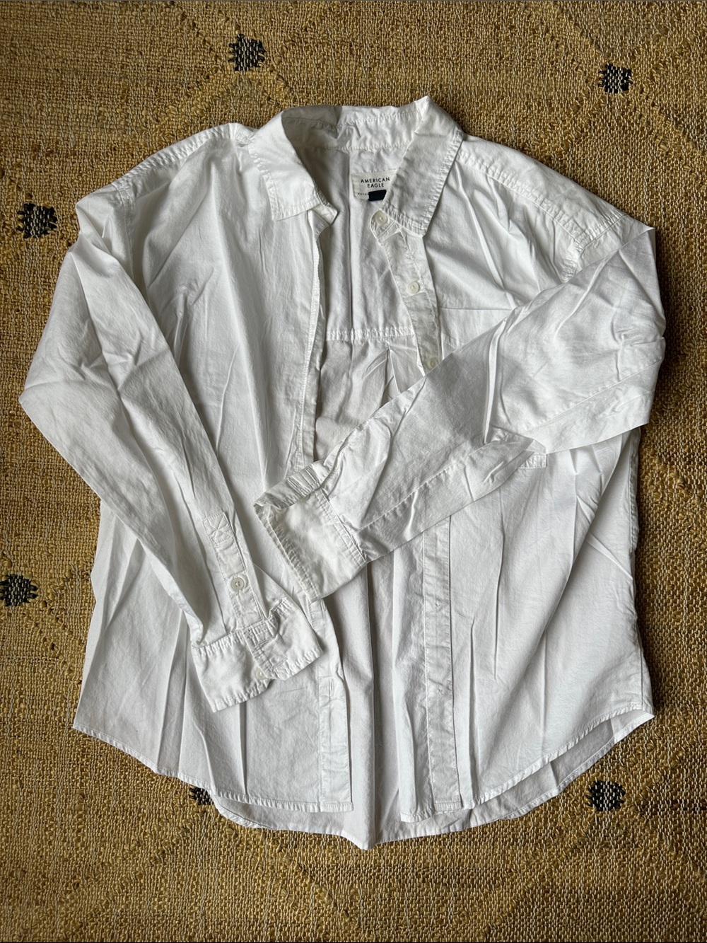 American Eagle Outfitters White Button-Down Shirt